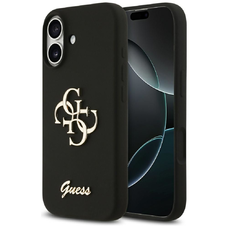 iPhone 17 Guess Szilikon Big 4G Script tok fekete