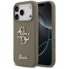 iPhone 17 Pro Guess Szilikon Nagy 4G Script Barna tok