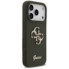 iPhone 17 Pro Max Guess Silicone Big 4G Script tok khaki - 2. kép