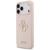 iPhone 17 Pro Max Guess Silicone Big 4G Script rózsaszín tok - 1. kép