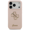 iPhone 17 Pro Guess szilikon nagy 4G Script tok rózsaszín - 1. kép