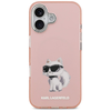 iPhone 17 Karl Lagerfeld IML Aquarelle Choupette & Logo MagSafe rózsaszín tok - 1. kép
