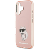 iPhone 17 Karl Lagerfeld IML Aquarelle Choupette & Logo MagSafe rózsaszín tok - 4. kép
