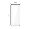 Motorola Edge 50 Neo / 60 Neo üvegfólia Tech-Protect Glass Fit+ 2-pack fekete - 0. kép