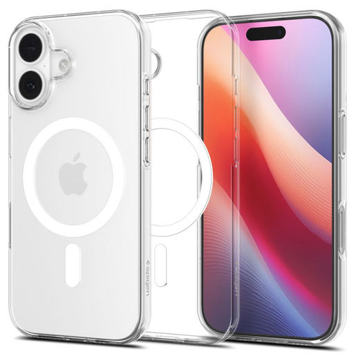 iPhone 17 Spigen Liquid Crystal Mag Magsafe átlátszó/fehér tok iPhone 17 Spigen Liquid Crystal Mag Magsafe átlátszó/fehér tok