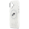 iPhone 17 Karl Lagerfeld IML Glitter Karl & Choupette Heads Logo MagSafe szürke tok - 4. kép