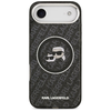 iPhone 17 Air Karl Lagerfeld IML Glitter Karl & Choupette Heads Logo MagSafe fekete tok - 1. kép