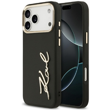 iPhone 17 Pro Max Karl Lagerfeld Karl Script Logo fekete tok