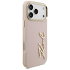 iPhone 17 Pro Max Karl Lagerfeld Karl Script Logo rózsaszín tok - 2. kép