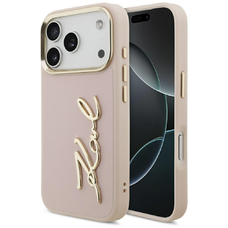 iPhone 17 Pro Karl Lagerfeld Karl Script Logo rózsaszín tok