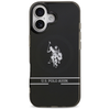 iPhone 17 US Polo DH és Alsó Csíkos Logó MagSafe tok Fekete tok - 1. kép