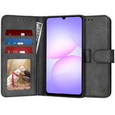 Samsung Galaxy A07 4G Fekete Techsuit - Diary Book tok