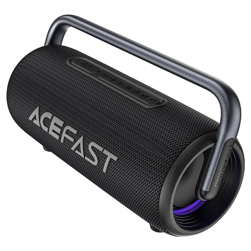 Vezeték nélküli hangszóró Acefast K2 Pro - Bluetooth 5.3, AUX, TF, RGB, kihangosító hívás, 4x hangszóró, 2x mélynyomó, IPX5, 9600mAh - Fekete