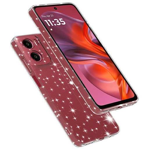 Motorola Moto G05 / E15 Techsuit - SparkleSkin Series - Átlátszó tok
