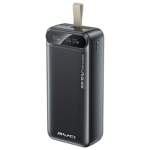 AWEI PowerBank PA-12 30000mAh 22.5W fekete