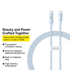 Baseus Data Cable Gem - Type-C to Type-C, Szupergyors Töltés 100W, 2m - Galaxy Kék - 2. kép