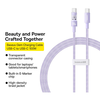 Baseus Data Cable Gem - Type-C to Type-C, Szuper Gyors Töltés 100W, 2m - Nebula Purple - 1. kép