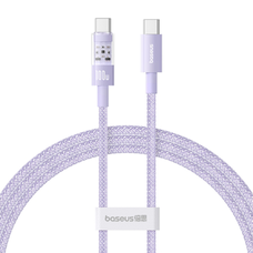 Baseus Data Cable Gem - Type-C to Type-C, Szuper Gyors Töltés 100W, 2m - Nebula Purple