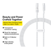 Data Cable Gem, Type-C to Type-C, Super Fast Charging 100W, 1m Moon White Baseus - 0. kép