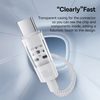 Data Cable Gem, Type-C to Type-C, Super Fast Charging 100W, 1m Moon White Baseus - 3. kép