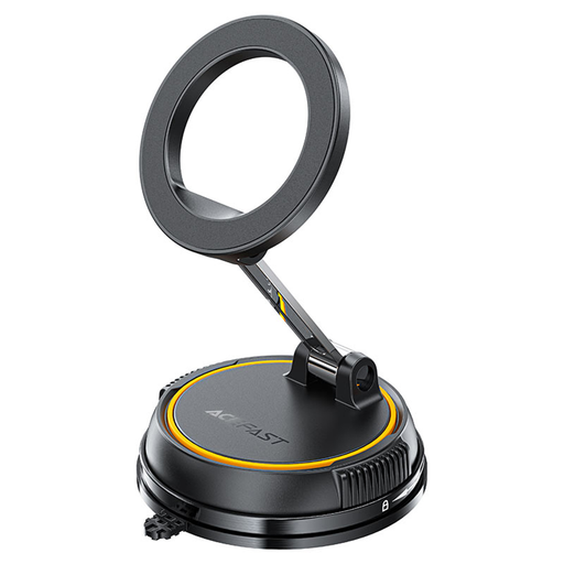 Autós tartó Acefast Car Holder (D55) - Műszerfalra / Szélvédőre, 360°, Kettős tengelyű, Összecsukható, Erős mágnesek, Max. 6.9