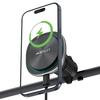 Autós tartó Acefast D41 vezeték nélküli töltéssel - légbefúvóra, mágneses fogás, USB-C, 15W, 4.7 - 6.9