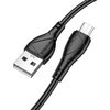 Borofone Cable BX121 Energy - USB - Micro USB kábel - 2,4A 1 méter fekete - 0. kép