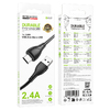 Borofone Cable BX121 Energy - USB - Micro USB kábel - 2,4A 1 méter fekete - 3. kép