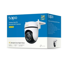TP-Link Tapo C530WS Wi-Fi Kültéri Pan/Tilt Biztonsági Kamera 3K 5MP, Éjszakai Látás, Fehér EU