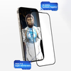 iPhone 16 Pro Max / iPhone 17 Pro Max Fekete Blueo Sapphire Privacy Képernyővédő Alkalmazási Segédeszközzel üvegfólia - 3. kép