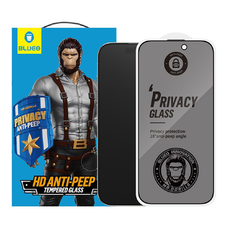 iPhone 16 Pro Max / iPhone 17 Pro Max Fekete Blueo - Anti-Peep Privacy Glass (5 darabos csomag) üvegfólia