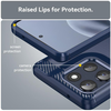 Motorola Moto G86 Kék Techsuit Carbon Silicone tok - 1. kép
