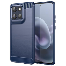 Motorola Moto G86 Kék Techsuit Carbon Silicone tok
