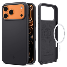 iPhone 17 Pro Max - Silicone Fit MagSafe - Fekete Spigen tok