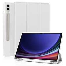 Samsung Galaxy Tab S9 Ultra / S10 Ultra Szürke Techsuit Flex Trifold (ceruzatartóval) tok