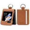 Samsung Galaxy Z Flip 6 Mercury Basic Diary világos barna tok - 0. kép