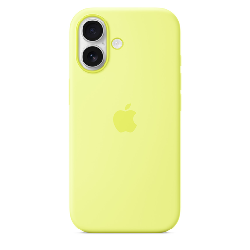 Apple iPhone 17 Szilikon Tok MagSafe-fel - Neon Sárga