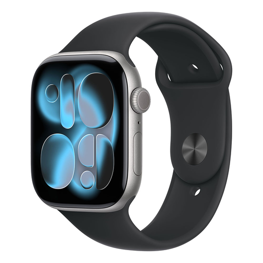 Apple Watch S11 GPS 46mm Űrszürke Alumíniumtok Fekete Sportszíjjal - M/L