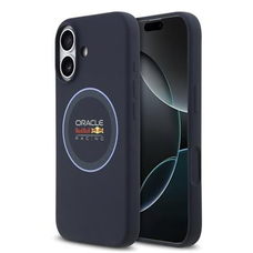  iPhone 17 Sötétkék Red Bull Silicone Blue Ring MagSafe tok