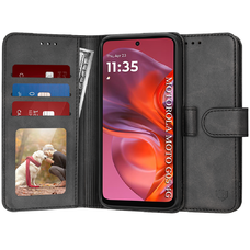 Motorola Moto G05 / E15 Fekete Techsuit - Diary Book tok
