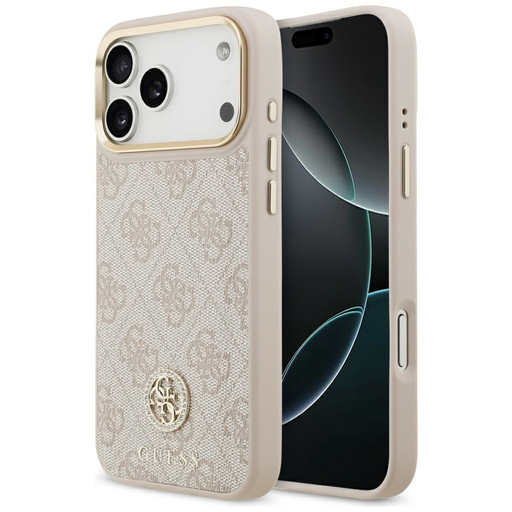  iPhone 17 Pro Max Pink Guess Hardcase 4G (GUHMP17XP4GRMDEP) tok