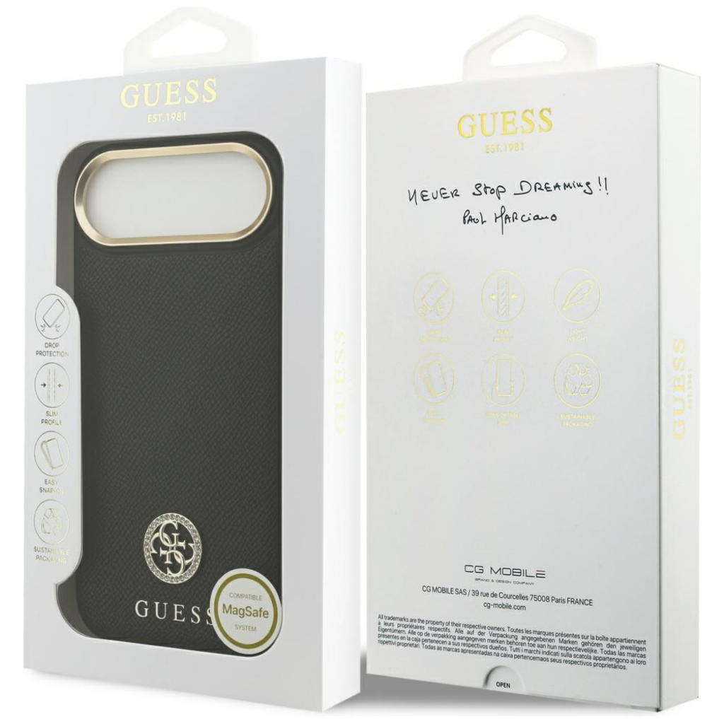  Apple iPhone 17 Air Fekete Guess - Hardcase 4G (GUHMP17MPGCRMDEK) tok - 7