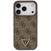  iPhone 17 Pro Max Guess - Leather 4G Triangle Strass MagSafe (GUHMP17XP4TDPLW) - Barna tok - 0. kép