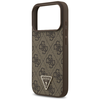 iPhone 17 Pro Max Guess - Leather 4G Triangle Strass MagSafe (GUHMP17XP4TDPLW) - Barna tok - 3. kép