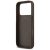  iPhone 17 Pro Max Guess - Leather 4G Triangle Strass MagSafe (GUHMP17XP4TDPLW) - Barna tok - 4. kép