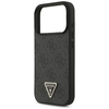  iPhone 17 Pro Guess - Bőr 4G Háromszög Strassz MagSafe (GUHMP17LP4TDPLK) - Fekete tok - 3. kép