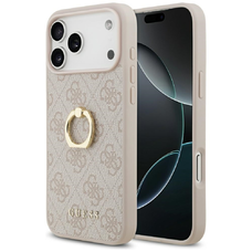  iPhone 17 Pro Max Pink Guess Hardcase 4G Ring Stand (GUHCP17X4GMRPI) tok