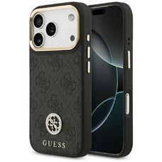  iPhone 17 Pro Guess - Hardcase 4G (GUHMP17LP4GRMDEK) - Fekete tok