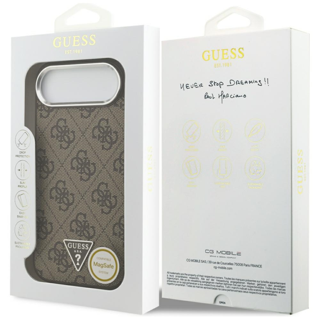  iPhone 17 Air Guess Hardcase 4G - Barna tok - 7