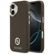  iPhone 17 Guess Peony Script MagSafe - Barna tok
